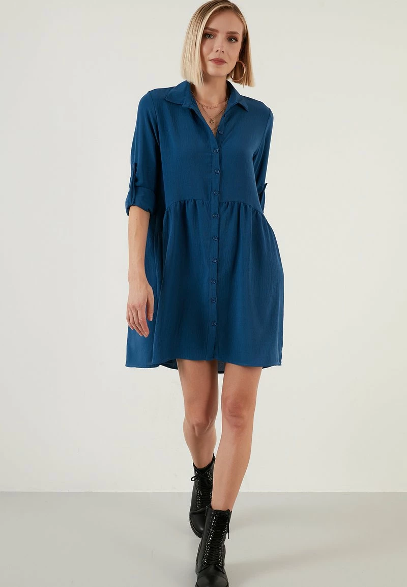 LELA REGULAR FIT - Blusenkleid - Indigo 2 LELA REGULAR FIT - Blusenkleid - Indigo – Bild 2