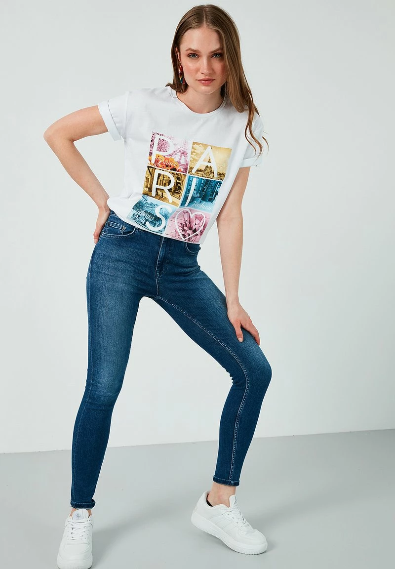 LELA SLIM FIT - T-Shirt Print - White 2 LELA SLIM FIT - T-Shirt Print - White – Bild 2