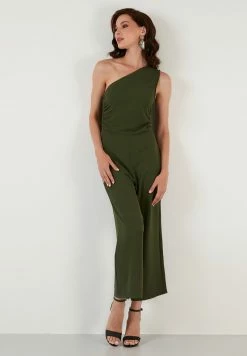 LELA REGULAR FIT - Jumpsuit - Light Khaki -LELA Verkaufsshop 092cebdcb7d3440ab23965b887ae44e4