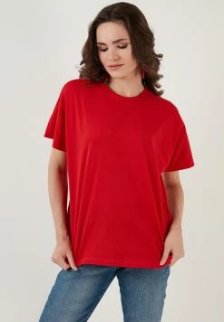 LELA CREW NECK - T-Shirt Basic - Red -LELA Verkaufsshop 0b360087b1504207b9ab827617d830e3 1
