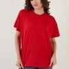 LELA CREW NECK - T-Shirt Basic - Red