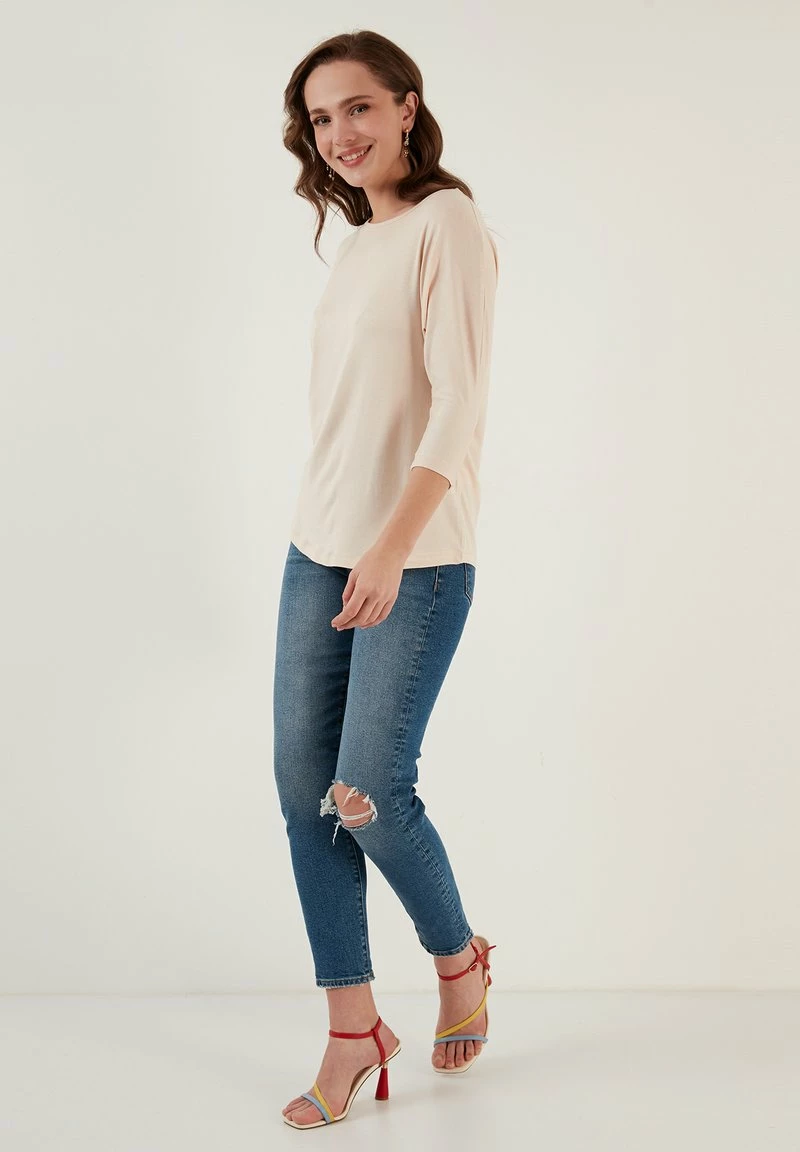 LELA CREW NECK - Langarmshirt - Stone 2 LELA CREW NECK - Langarmshirt - Stone – Bild 2