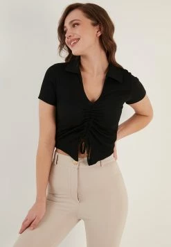 LELA SLIM FIT - Bluse - Black 10 LELA SLIM FIT - Bluse - Black -LELA Verkaufsshop 13c847fbde97438da190e4282f126379