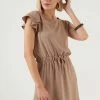 LELA REGULAR FIT - Freizeitkleid - Light Brown
