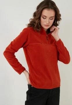 LELA Fleecepullover - Orange -LELA Verkaufsshop 18e709a1f05642bba6330542a888ab81