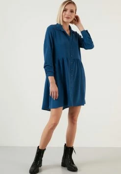 LELA REGULAR FIT - Blusenkleid - Indigo