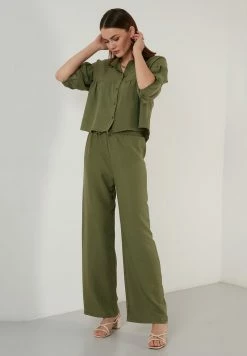 LELA LOOSE FIT - Hemdbluse - Khaki -LELA Verkaufsshop 22fb82334e9b46b493d771b72dbdb4da