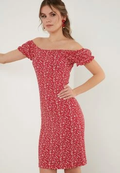 LELA REGULAR FIT - Etuikleid - Red -LELA Verkaufsshop 2470450d96674cc183ac8f1fa9d5db15