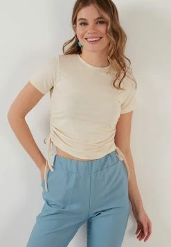 LELA SLEEVE - Bluse - Stone Colored 9 LELA SLEEVE - Bluse - Stone Colored -LELA Verkaufsshop 288e6696f76a40e58cab7ced25e22742 1