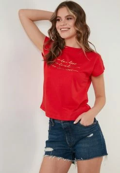 LELA REGULAR FIT - T-Shirt Print - Red -LELA Verkaufsshop 383eb1f7029746a2bad605b564783e63