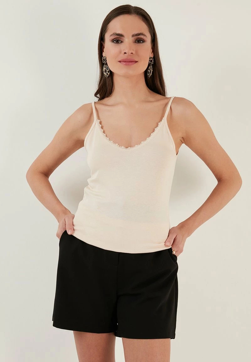 LELA ATHLETE - Top - Stone 1 LELA ATHLETE - Top - Stone
