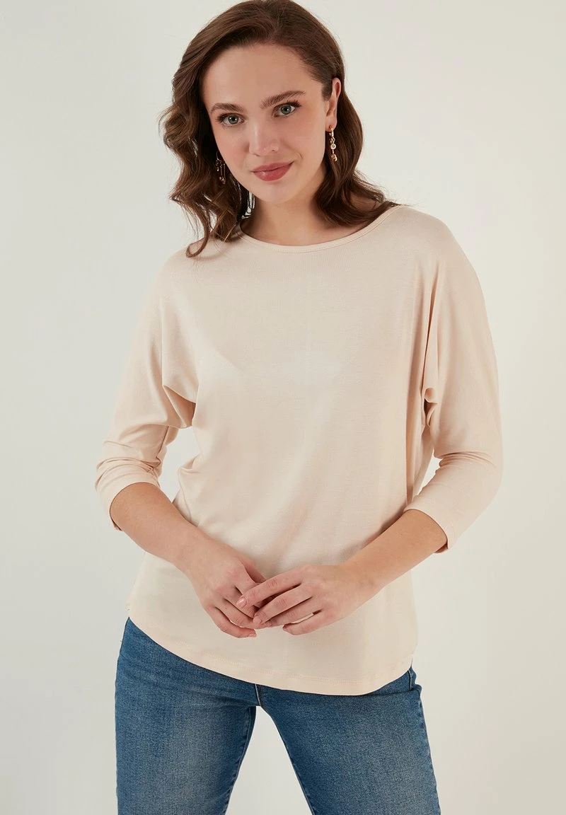 LELA CREW NECK - Langarmshirt - Stone 3 LELA CREW NECK - Langarmshirt - Stone – Bild 3