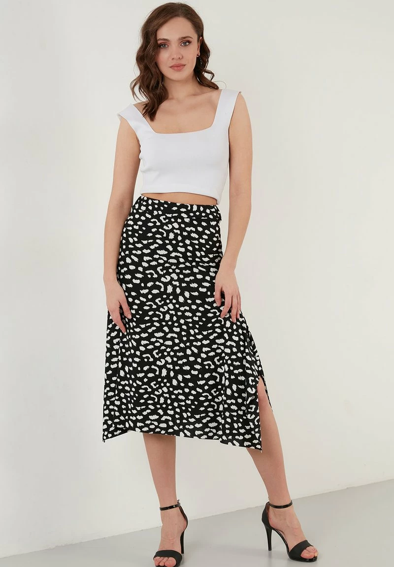 LELA MIDI - A-Linien-Rock - Black Lepoard 2 LELA MIDI - A-Linien-Rock - Black Lepoard – Bild 2