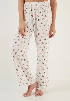 LELA REGULAR FIT SET - Nachtwäsche Hose - White -LELA Verkaufsshop 3e08a1e0929e44dd92d1c41fa32925b9