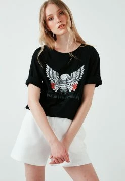 LELA LOOSE FIT - T-Shirt Print - Stone Colored -LELA Verkaufsshop 499cc930370d438db7339f1b5575723f