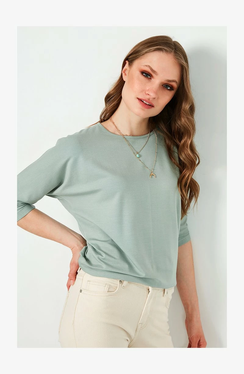 LELA CREW NECK - Langarmshirt - Stone 6 LELA CREW NECK - Langarmshirt - Stone – Bild 6