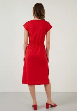 LELA SHORT SLEEVE - Jerseykleid - Red -LELA Verkaufsshop 4f0019cb5a4f4c6d9644604197de24dd