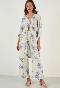 LELA TWO PIECE SET - REGULAR FIT - Strickjacke - Blue