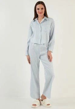 LELA REGULAR FIT - Nachtwäsche Set - Blue