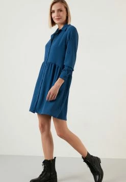 LELA REGULAR FIT - Blusenkleid - Indigo 11 LELA REGULAR FIT - Blusenkleid - Indigo -LELA Verkaufsshop 6053f3bd33644ed897b59e2eea44feba