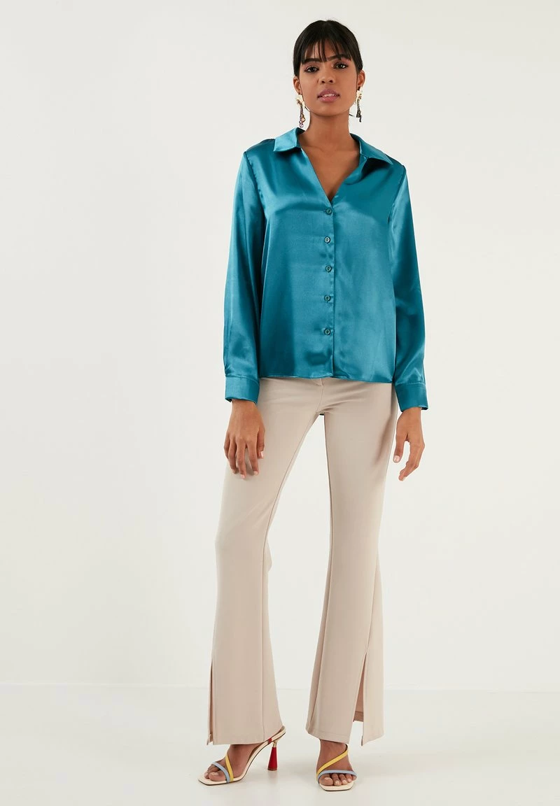 LELA REGULAR FIT - Hemdbluse - Green 2 LELA REGULAR FIT - Hemdbluse - Green – Bild 2