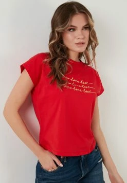 LELA REGULAR FIT - T-Shirt Print - Red -LELA Verkaufsshop 622b9276752b472785b885c33a7998c3