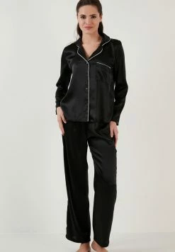 LELA REGULAR FIT - Nachtwäsche Set - Black