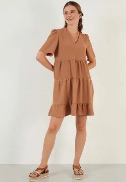 LELA LOOSE FIT - Freizeitkleid - Light Brown -LELA Verkaufsshop 6ada9053ea4d450484006289b953eb14