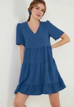LELA LOOSE FIT - Freizeitkleid - Indigo -LELA Verkaufsshop 6bc75b41fab64d3088d262afa21135d4 1
