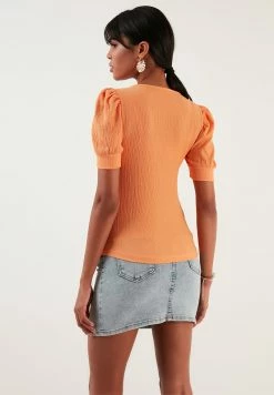 LELA Bluse - Light Orange -LELA Verkaufsshop 71587bfaae7b44f29eeeedcaa6d2b115