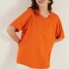 LELA LOOSE FIT - Bluse - Orange