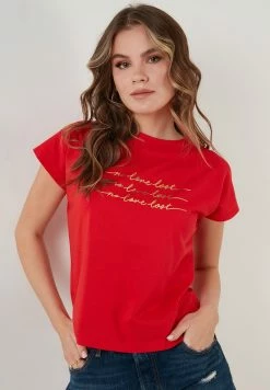 LELA REGULAR FIT - T-Shirt Print - Red