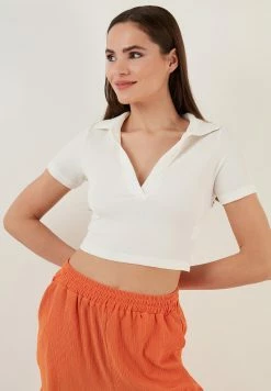 LELA SLIM FIT - Bluse - Ecru -LELA Verkaufsshop 7c057deedbfd48acaf053d275d7af24b