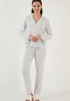 LELA REGULAR FIT - Pyjama - White -LELA Verkaufsshop 7c792fba1a9c45c78e497e9293011179 1