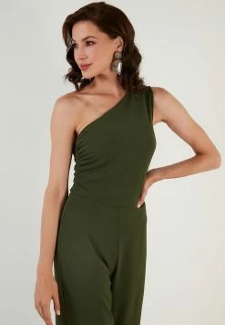 LELA REGULAR FIT - Jumpsuit - Light Khaki -LELA Verkaufsshop 837f95296b8146268fc5e9f653573058