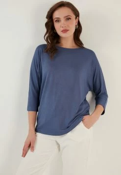 LELA CREW NECK - Langarmshirt - Indigo