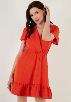 LELA REGULAR FIT - Freizeitkleid - Orange