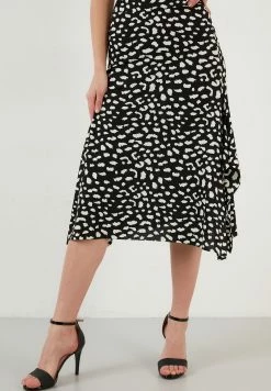 LELA MIDI - A-Linien-Rock - Black Lepoard