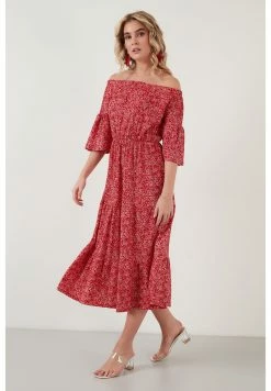 LELA FLOWERED CARMEN THREE QUARTER SLEEV - Freizeitkleid - Red 8 LELA FLOWERED CARMEN THREE QUARTER SLEEV - Freizeitkleid - Red -LELA Verkaufsshop 91f146de1f9b44a2ab025c132fc67851