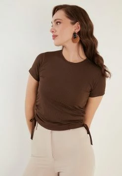 LELA SLEEVE - Bluse - Brown -LELA Verkaufsshop 95d5c02dd94343798aca89ab3012f3a4