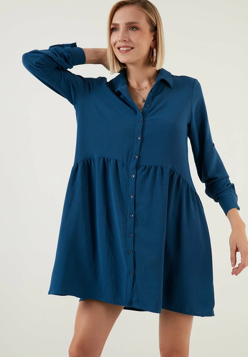 LELA REGULAR FIT - Blusenkleid - Indigo 4 LELA REGULAR FIT - Blusenkleid - Indigo – Bild 4