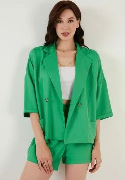 LELA FIT - Blazer - Green -LELA Verkaufsshop 9c83e064745440edb9117548ef93805b