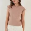 LELA BASIC - T-Shirt Basic - Biscuit Color