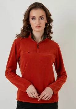 LELA Fleecepullover - Orange -LELA Verkaufsshop a0edf55abfbe48c38b8afb99d70928c1