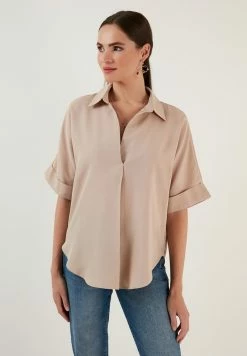 LELA LOOSE FIT - Bluse - Stone