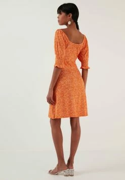 LELA Freizeitkleid - Orange -LELA Verkaufsshop a411755ff9434ebba963196795e6e4a1