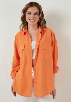 LELA LOOSE FIT - Hemdbluse - Orange
