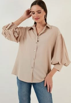 LELA LOOSE FIT - Hemdbluse - Stone 11 LELA LOOSE FIT - Hemdbluse - Stone -LELA Verkaufsshop a609c6c2613c4d31b68780531b722984