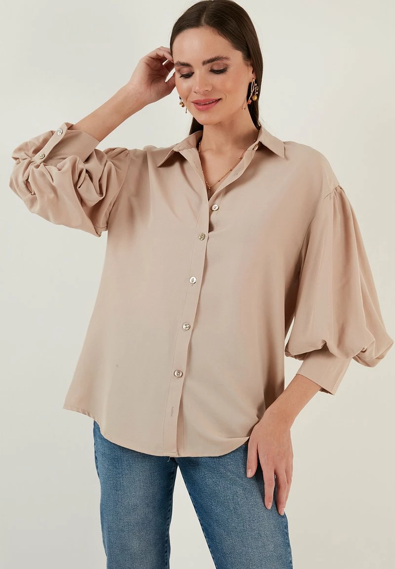 LELA LOOSE FIT - Hemdbluse - Stone 6 LELA LOOSE FIT - Hemdbluse - Stone – Bild 6