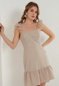 LELA REGULAR FIT - Cocktailkleid/festliches Kleid - Stone Colored